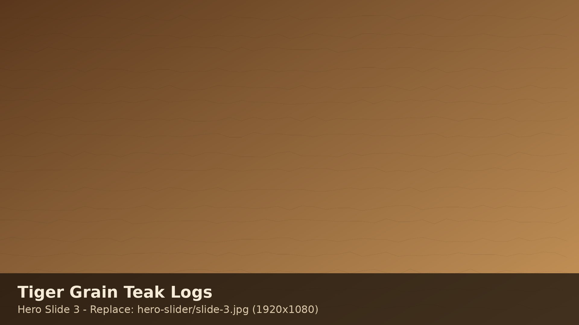 Tiger grain teak logs