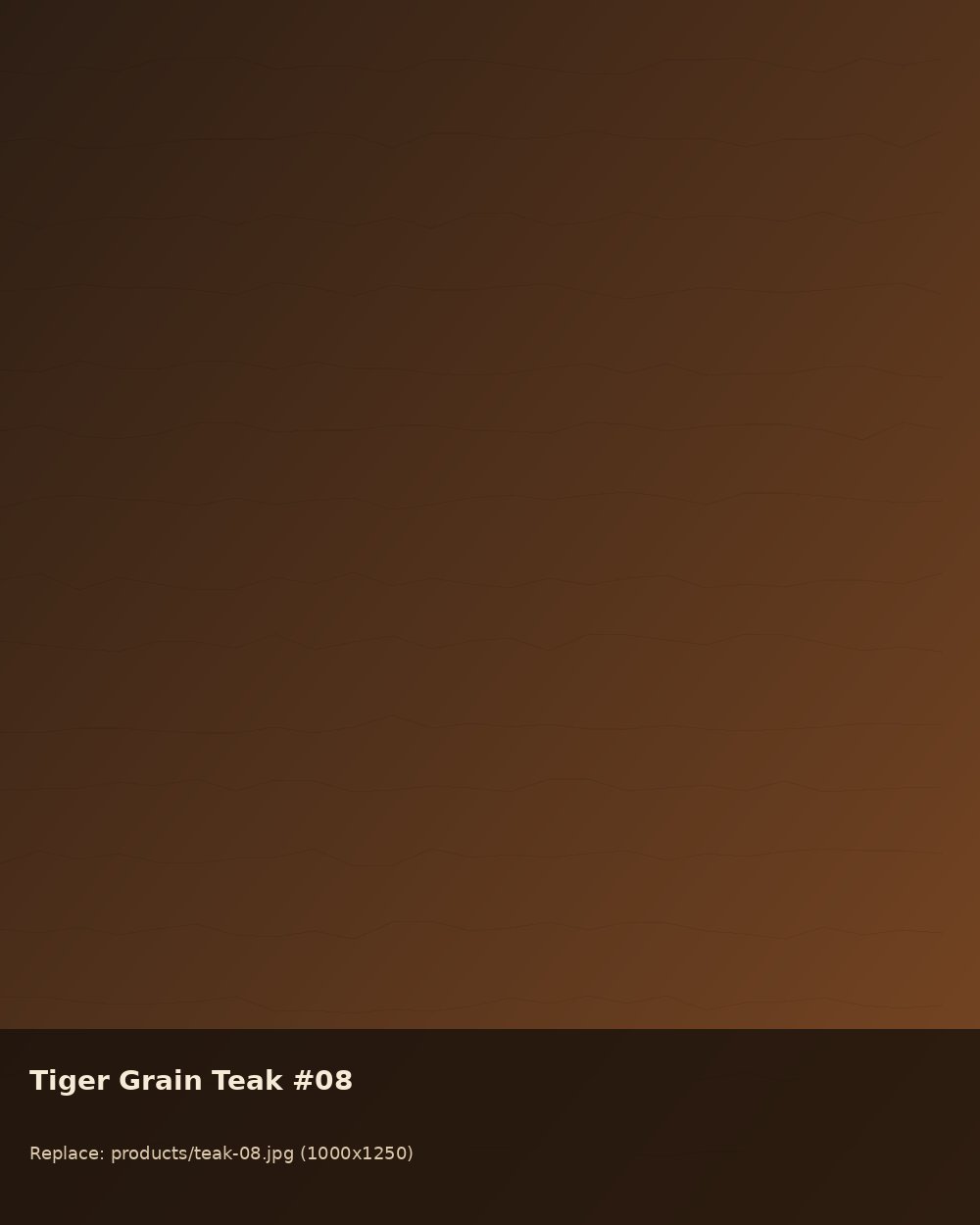 B.T Full Colour Teak Wood - Tiger Grain 08